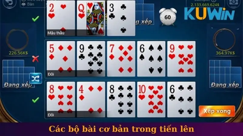 Chơi Mậu Thầu Trong Bài Tiến Lên Cho 1 Số Newbie 1 Các bộ bài cơ bản trong tiến lên