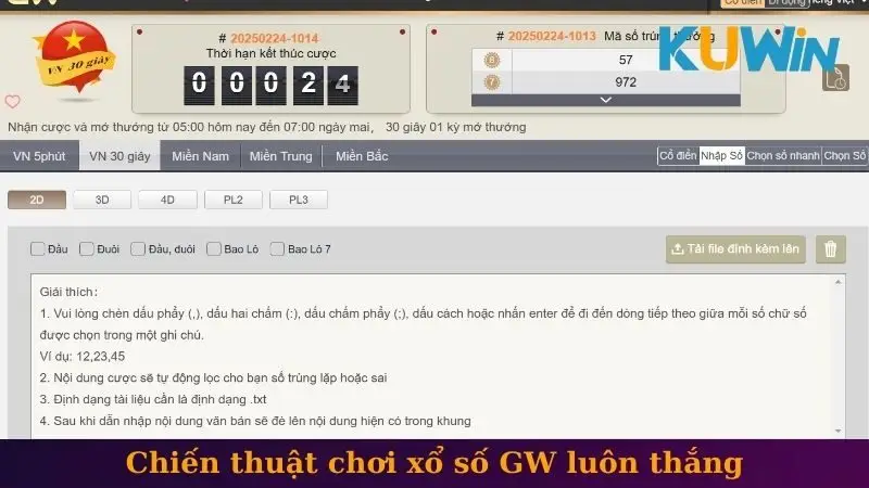 GW xổ số 2 Chiến thuật chơi xổ số GW luôn thắng
