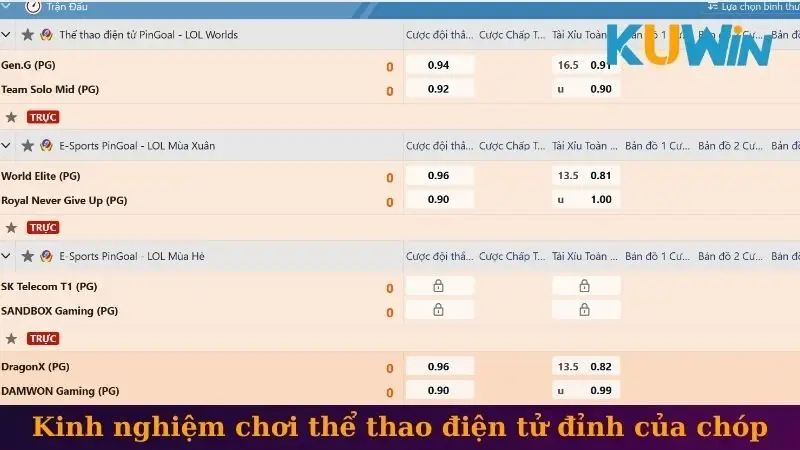 Esports 2 Kinh nghiệm chơi thể thao điện tử đỉnh của chóp