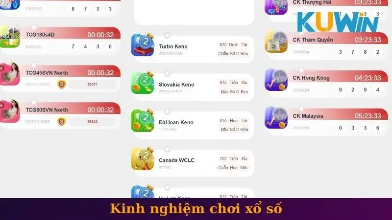 TCG xổ số 2 Kinh nghiệm chơi xổ số