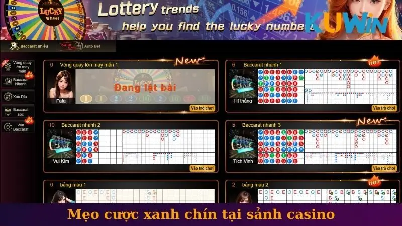Live Casino 2 Mẹo cược xanh chín tại sảnh casino