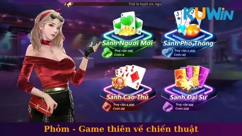 V8 game 2 Phỏm - Game thiên về chiến thuật