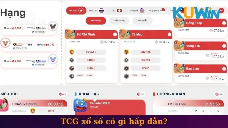 TCG xổ số 1 TCG xổ số có gì hấp dẫn?